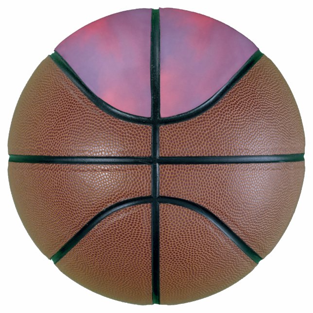 Blue Pink Clouds Basketball (Right)