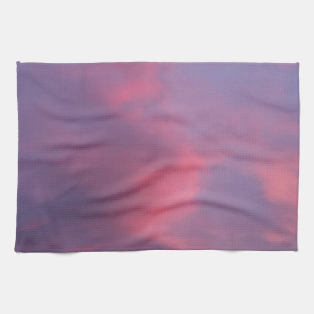 Blue Pink Clouds Kitchen Towel (Horizontal)