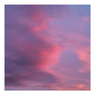 Blue Pink Clouds Photo Print