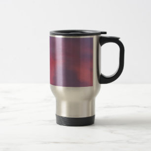 Blue Pink Clouds Travel Mug