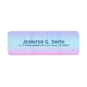 Blue & Pink Glitter And Sparkles