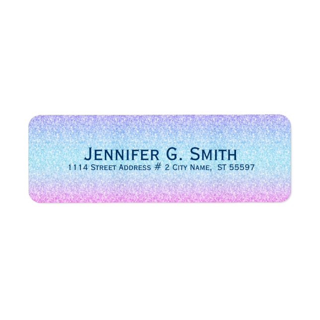 Blue & Pink Glitter And Sparkles (Front)