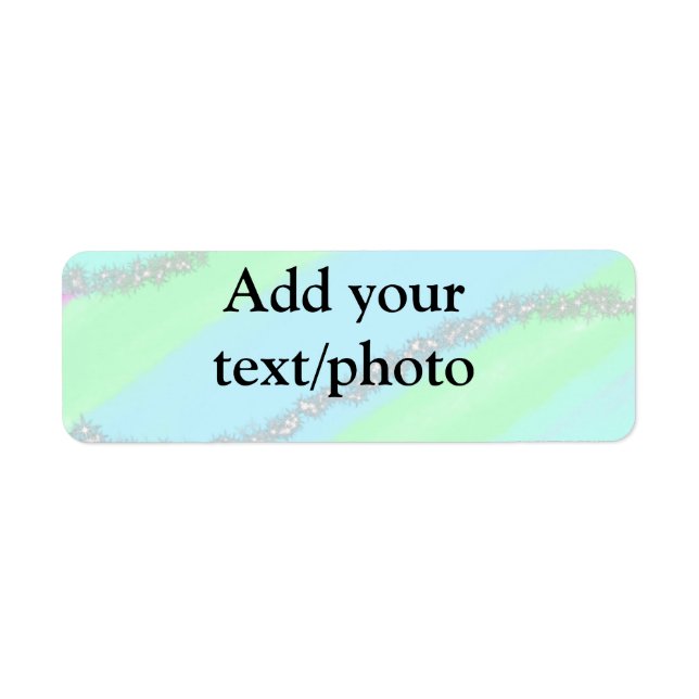 Blue pink green glitter sparkle pastel add name p (Front)