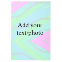 Blue pink green glitter sparkle pastel add name p