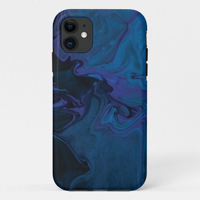 blue pink marble Case-Mate Tough Apple iPhone Case (Back)