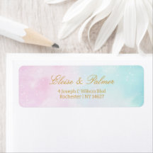 Blue Pink Ombre Gender Neutral Reveal Baby Shower