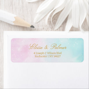 Blue Pink Ombre Gender Neutral Reveal Baby Shower