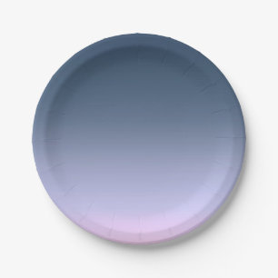 Blue-pink Ombre . Paper Plate