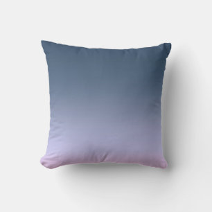 Blue-pink Ombre . Throw Pillow