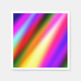 Blue pink ombre watercolor abstract pastel rainbow napkin