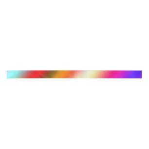 Blue pink ombre watercolor abstract pastel rainbow satin ribbon