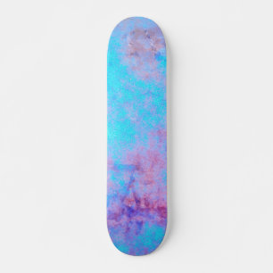 Blue Pink Purple Abstract Pattern Skateboard