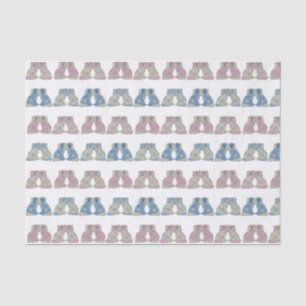  Blue Pink Staffordshire Dogs Ginger Jars Jar Tissue Paper