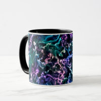 Blue Pink Teal Cosmic Abstract Glow Fluid Nebula