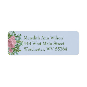 Blue & Pink Wedding Pastel Floral Spring