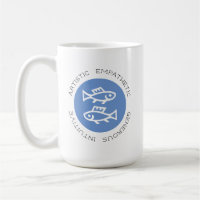 Blue Pisces Logo Zodiac Star Sign Astrology Trait
