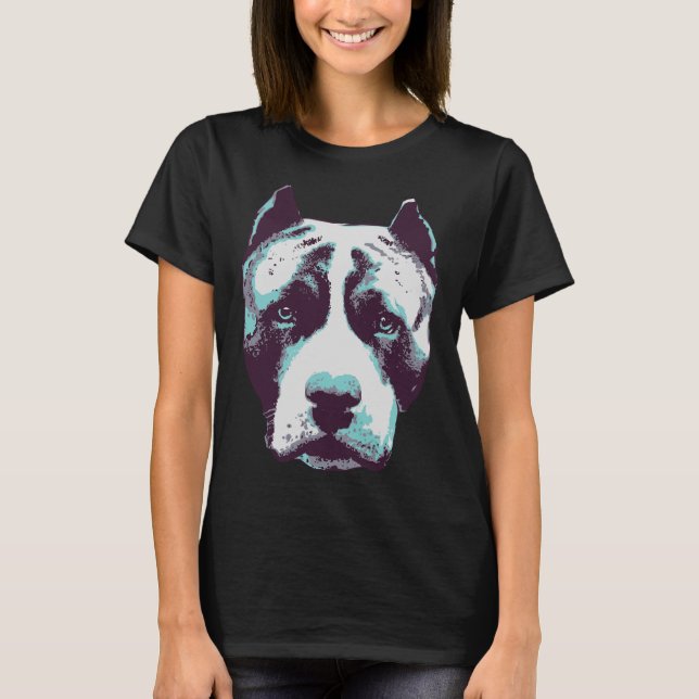 Blue Pit Bull T-Shirt (Front)