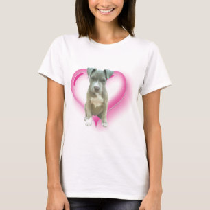 Blue pitbull puppy t-shirt