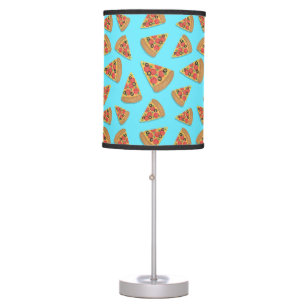 Blue Pizza Pattern Table Lamp