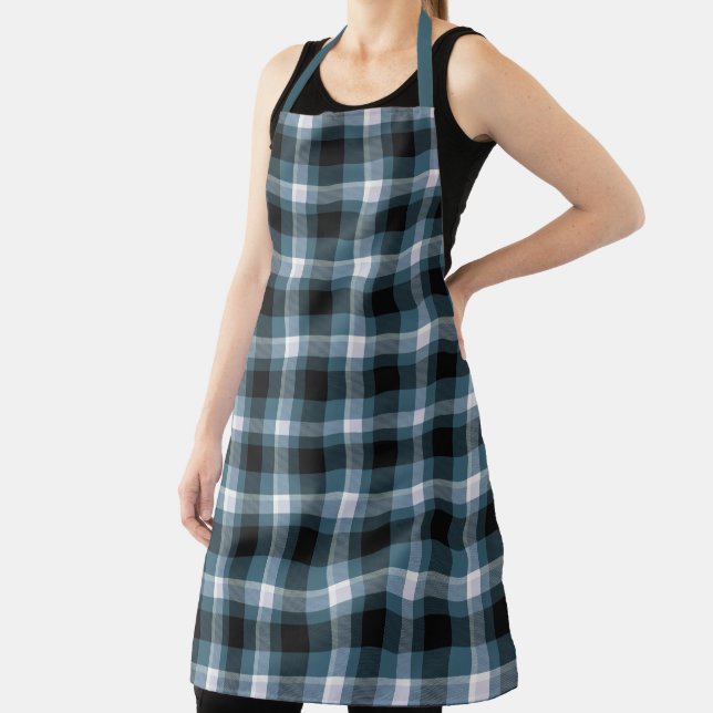 Blue Plaid Apron (Insitu)