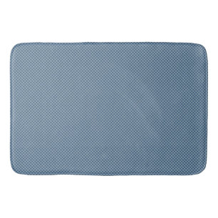 Blue Plaid Bath Mat