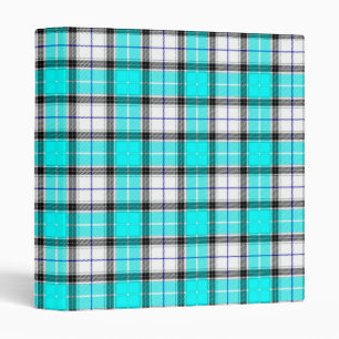 Blue Plaid Binder