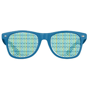 Blue Plaid by Shirley Taylor Retro Sunglasses