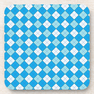 Blue Plaid Coaster