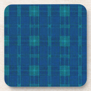 Blue Plaid Coasters