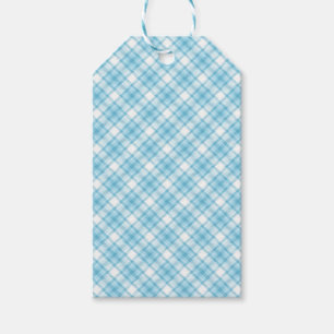 Blue Plaid  Gift Tags