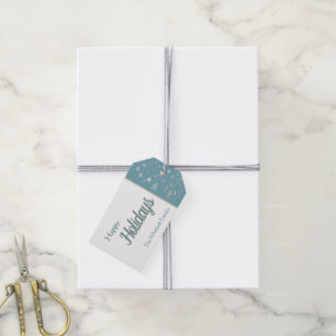 Blue Plaid Gift Tags