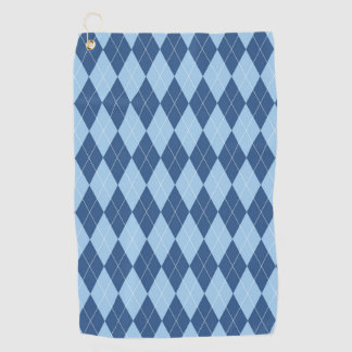Blue Plaid Golf Towel