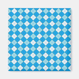 Blue Plaid Magnet