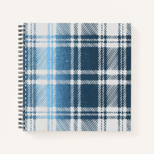 Blue Plaid Notebook
