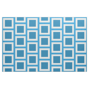 Blue Plaid Patchwork Fabric