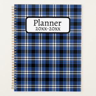 Blue Plaid Planner