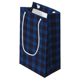 Blue Plaid Small Gift Bag