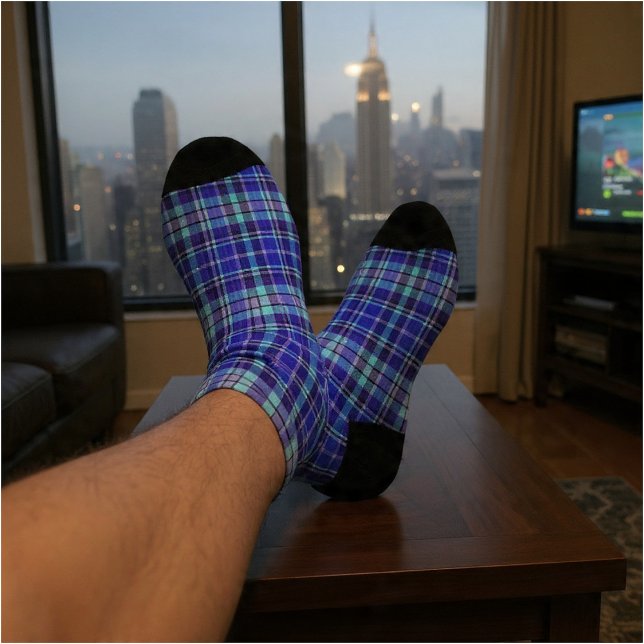 Blue Plaid Socks (Creator Uploaded)
