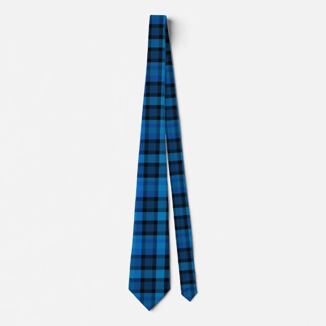 Blue Plaid Tie (Front)