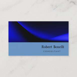 Blue Plain Modern Consultant Business Card