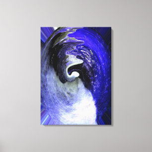 Blue planet art canvas print