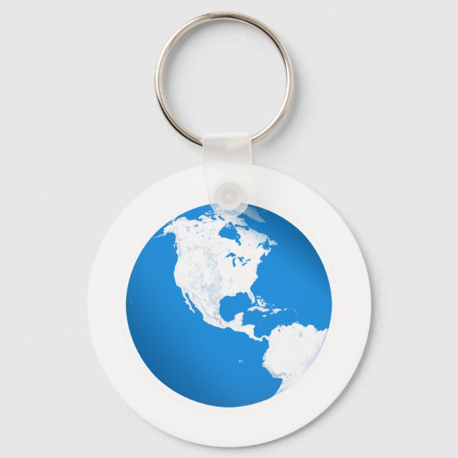 Blue Planet Earth Keychain (Front)