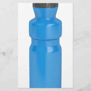 Blue plastic bottle stationery