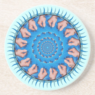 Blue Plastic Coaster