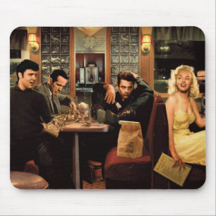 Blue Plate Mouse Pad