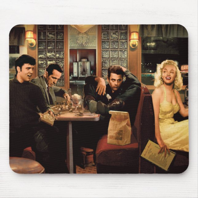 Blue Plate Mouse Pad (Front)