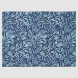 Blue plume tissue paper