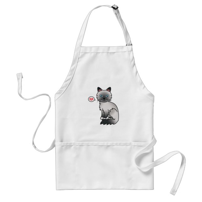 Blue Point Birman / Ragdoll Cat Love Standard Apron (Front)