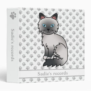 Blue Point Birman / Ragdoll Cat & Pet Records Text Binder