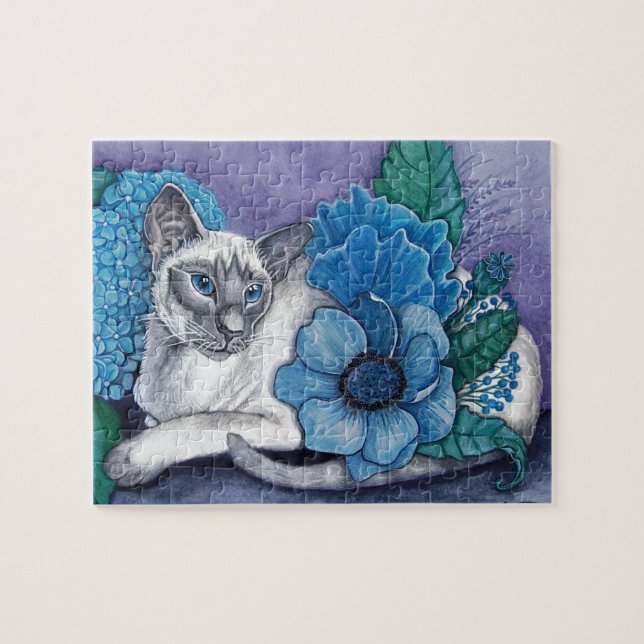 Blue Point Siamese Cat Jigsaw Puzzle (Horizontal)
